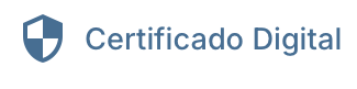 Aba com os dados do certificado digital do emitente