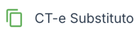 Ícone para gerar CT-e substituto
