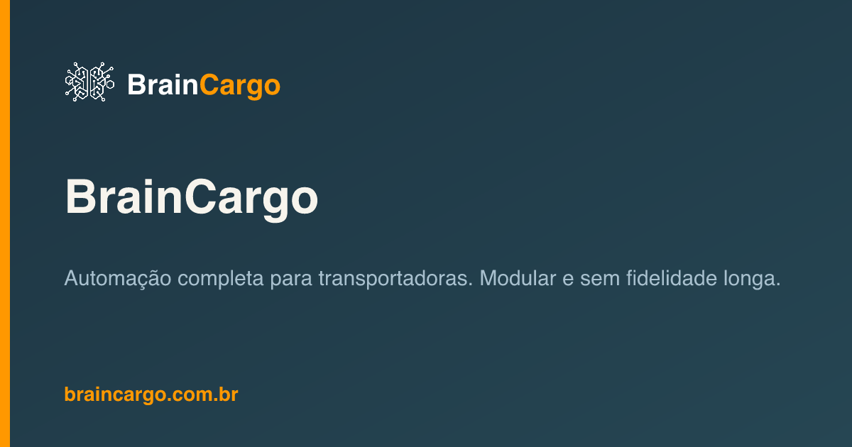 Como funciona o BrainCargo: passo a passo